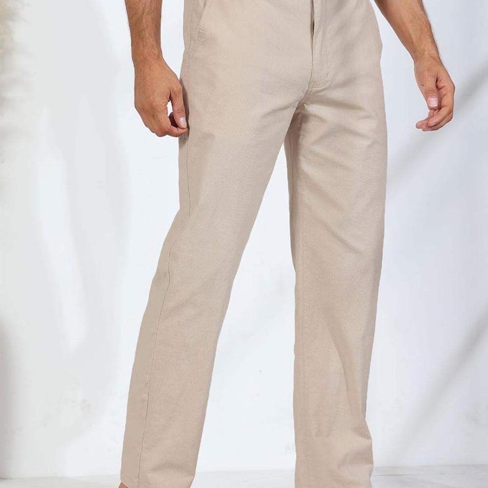 Classic Men's Beige Chinos